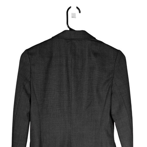 Banana Republic Women's Blazer Gray Wool Two Button Stretch Lined Suit Jacket 2 - Picture 7 of 8